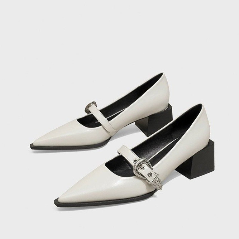 Vintage Fashion Dress - Designer Vintage Pointed Toe Women Mary