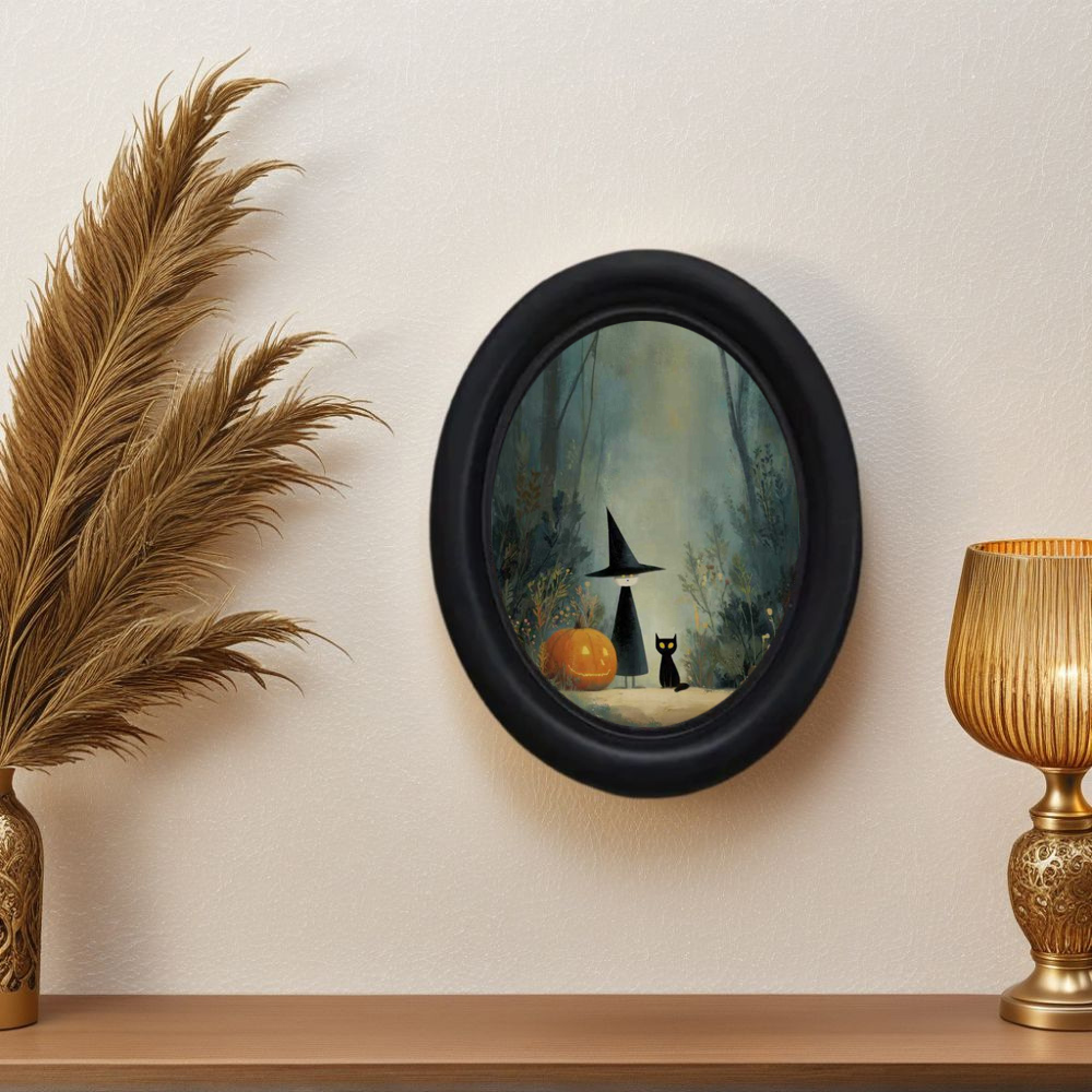 Vintage Fashion Wallpaper - A 3D Vintage Halloween Witch and
