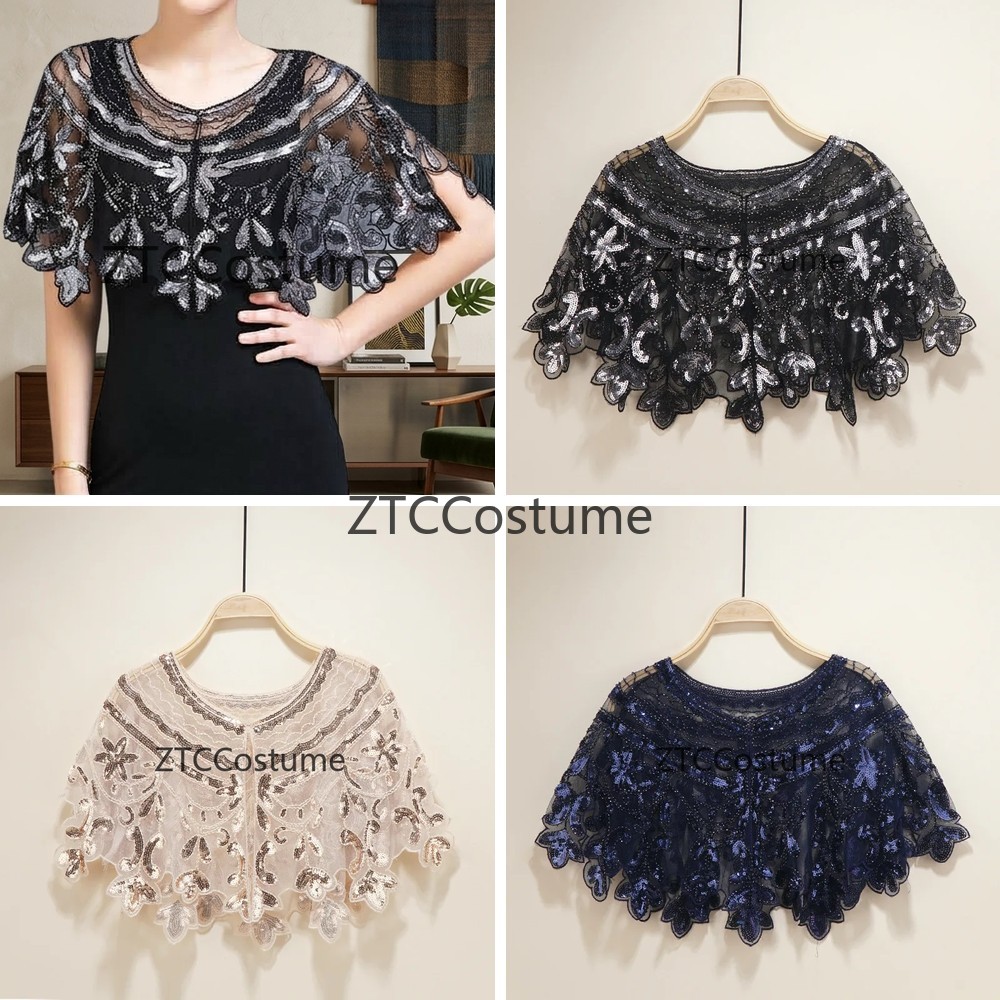 Vintage Fashion Dress - Vintage 1920s Flapper Dress with Sequin