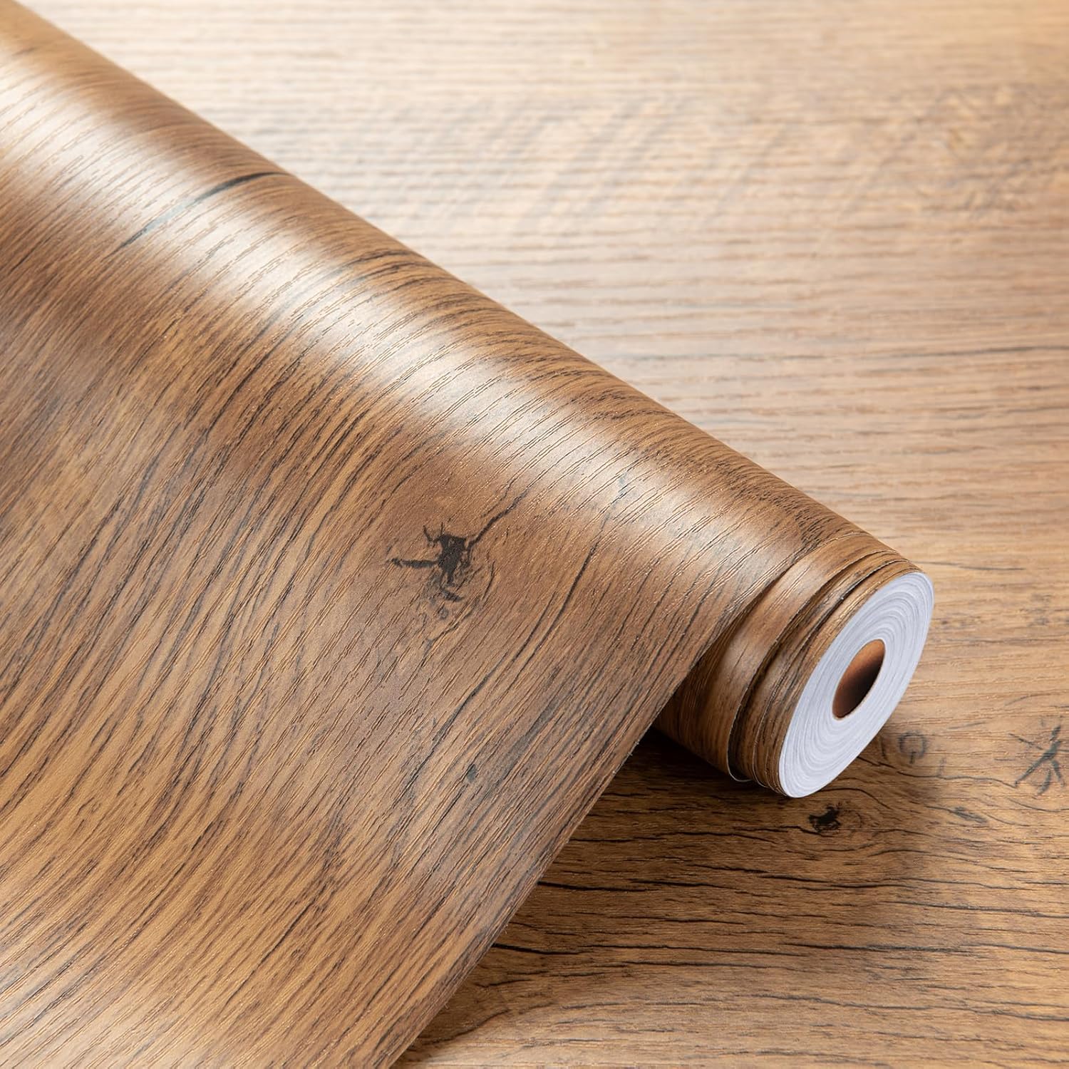 Wood Grain Contact Paper Brown - đánh giá và giá Vintage Fashion Wallpaper