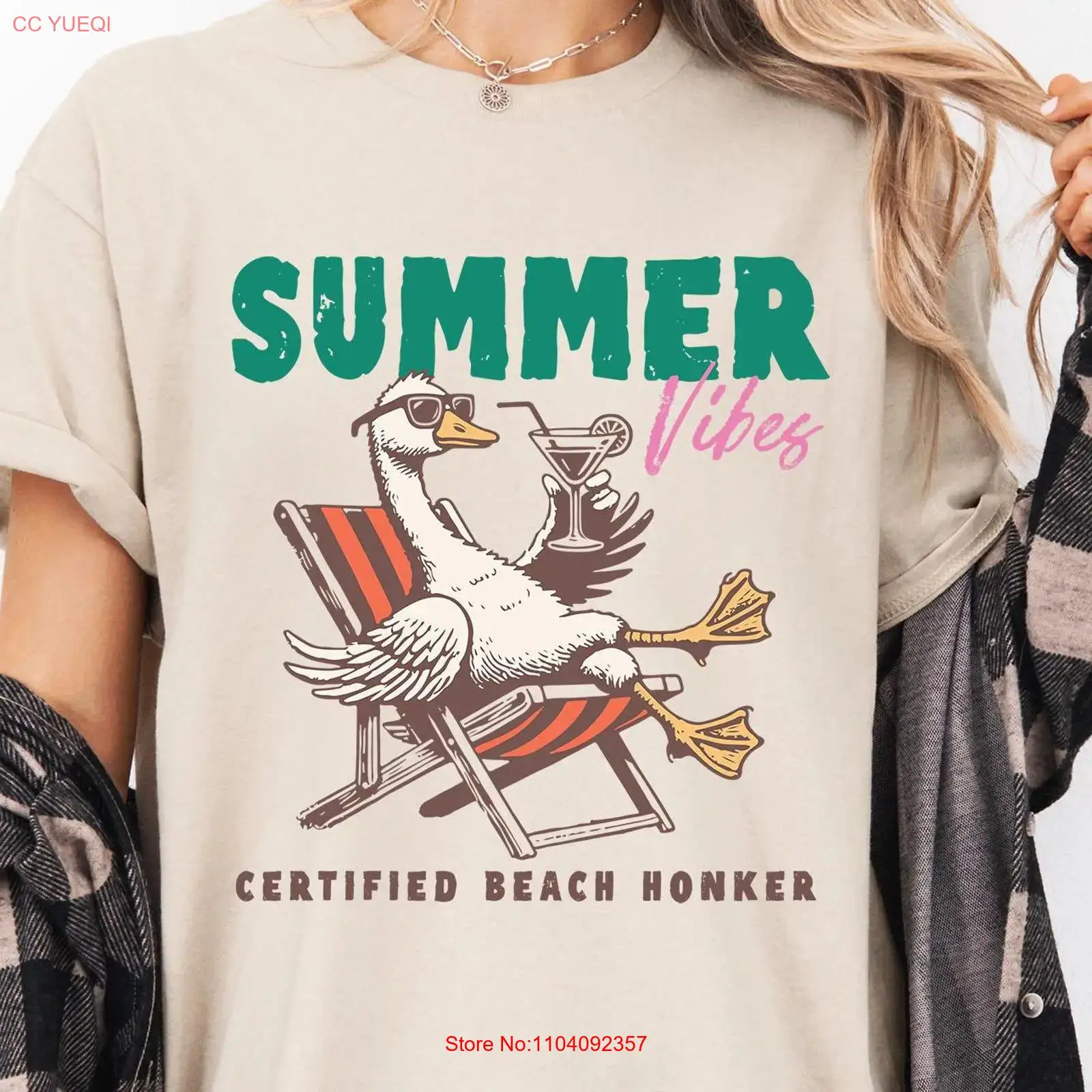 Summer Goose T Shirt Vibes Sun - đánh giá và giá Vintage Vibes Fashion