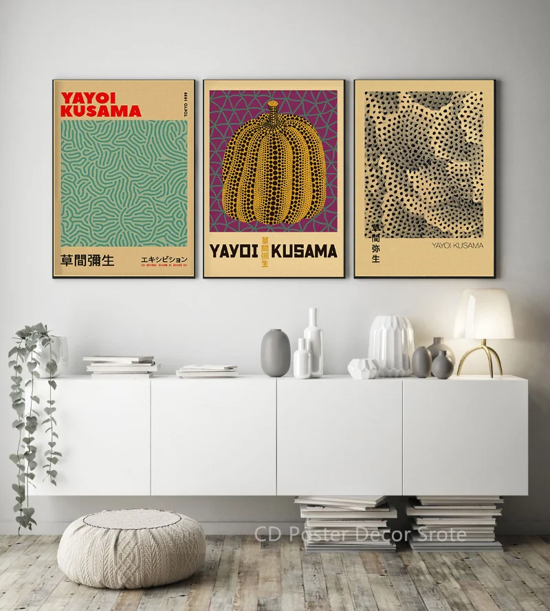 Yayoi Kusama Exhibition Poster - đánh giá và giá Vintage Fashion Wallpaper