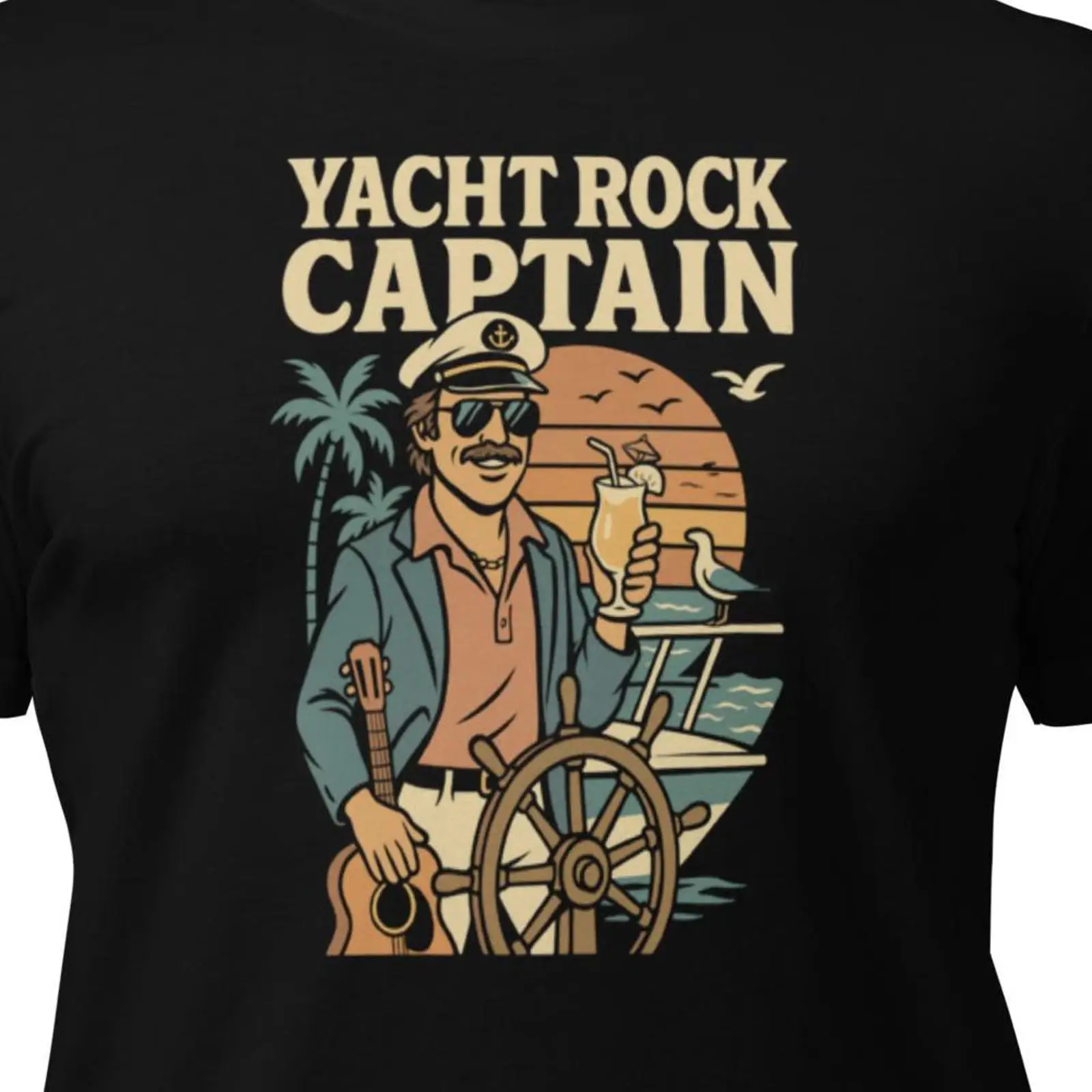 Yacht Rock Captain T Shirt Ret - đánh giá và giá Vintage Yacht Fashion