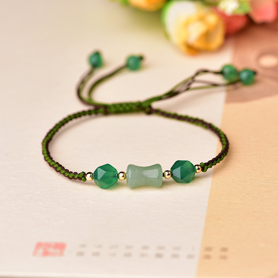 Green Natural Jade Beads Brace - đánh giá và giá Vintage Fashion For Women