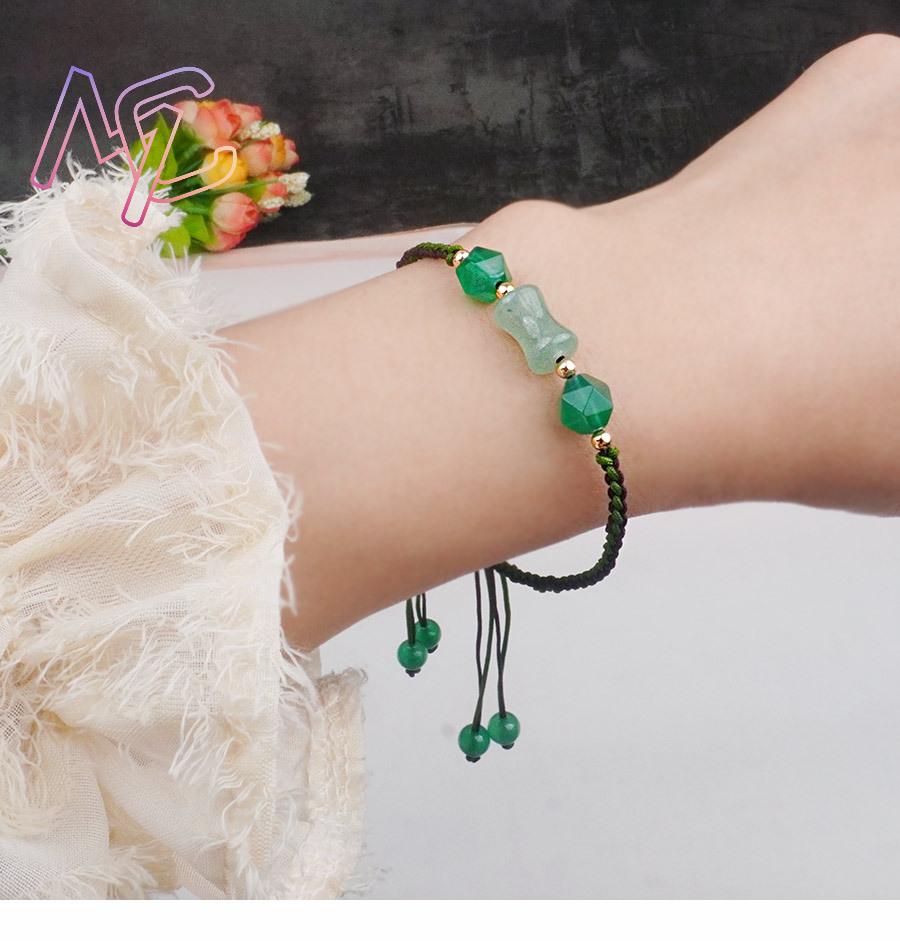 Green Natural Jade Beads Brace - đánh giá và giá Vintage Fashion For Women