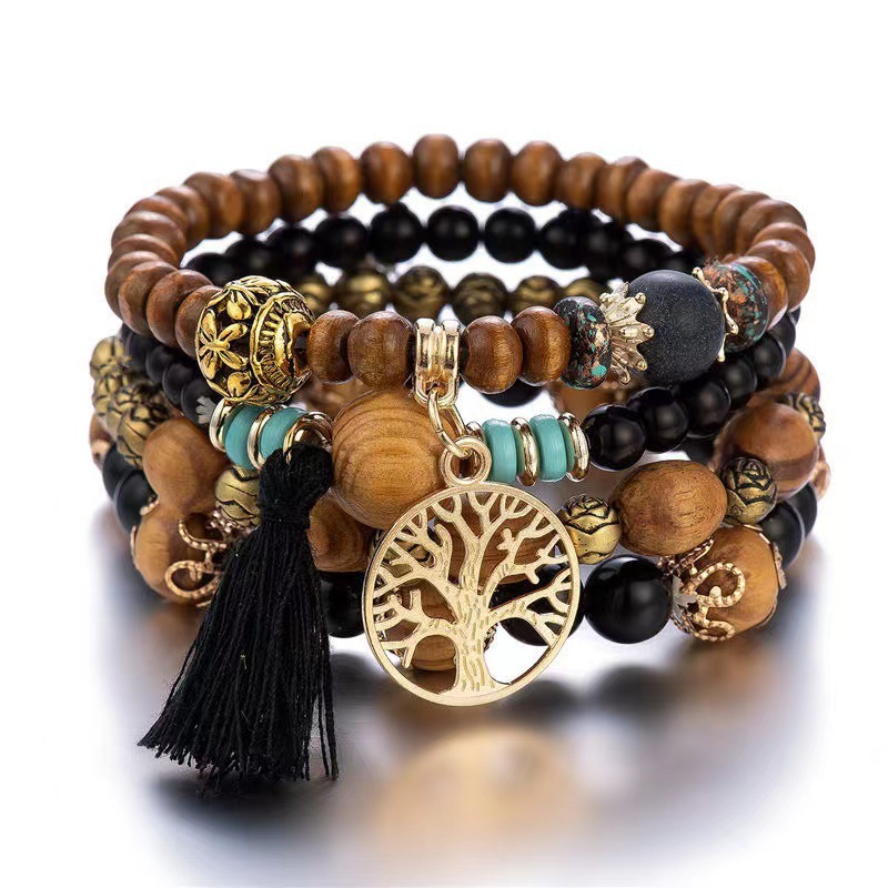 4Pcs Boho Tree Of Life Bracele - đánh giá và giá Vintage Ysl Fashion