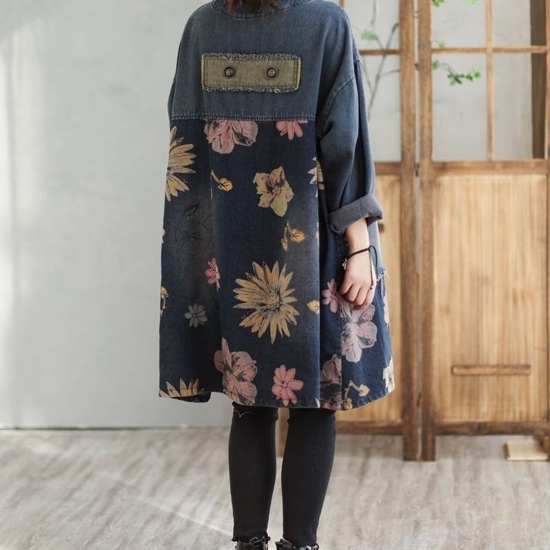 Medium And Long Denim Jacket W - đánh giá và giá Vintage Trench Coat
