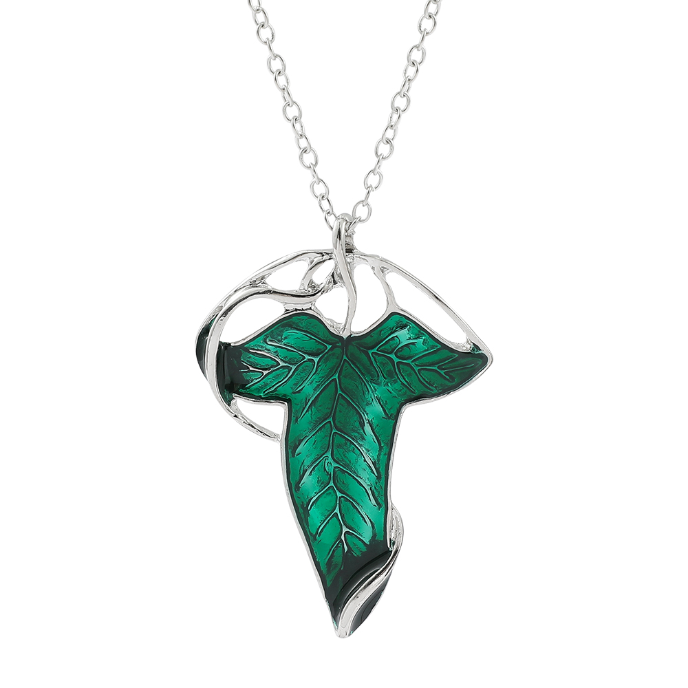 Vintage Green Leaf Pendant Nec - đánh giá và giá Vintage Fashion Model