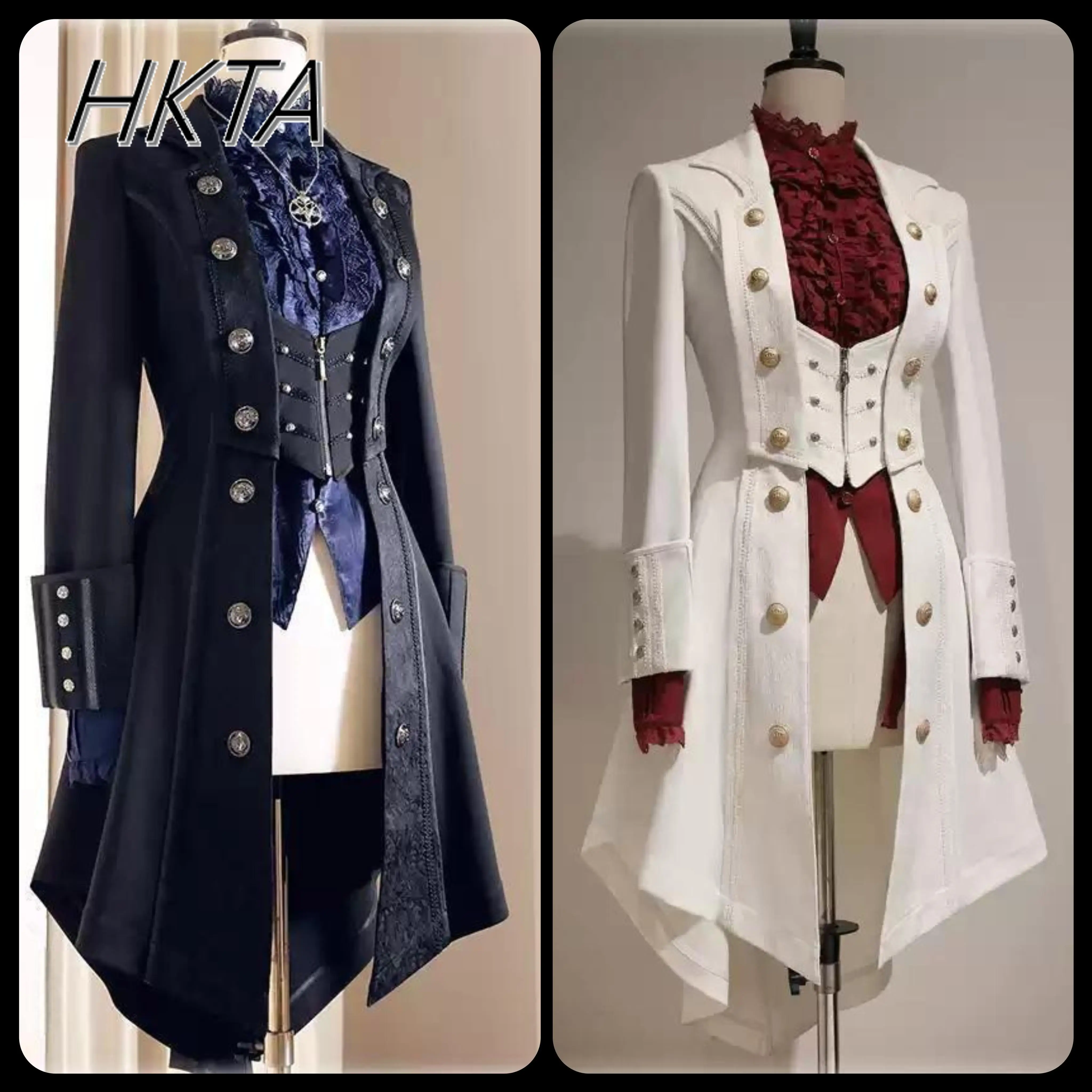 British Style Retro Dark Goth  - đánh giá và giá Vintage Trench Coat