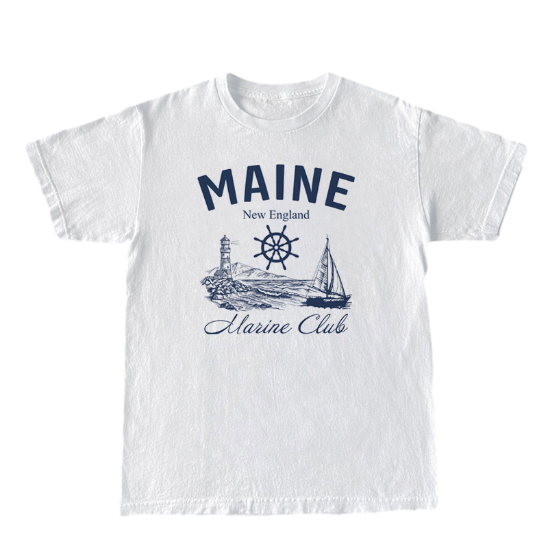 Maine Marine Club Vintage T-Sh - đánh giá và giá Vintage Yacht Fashion