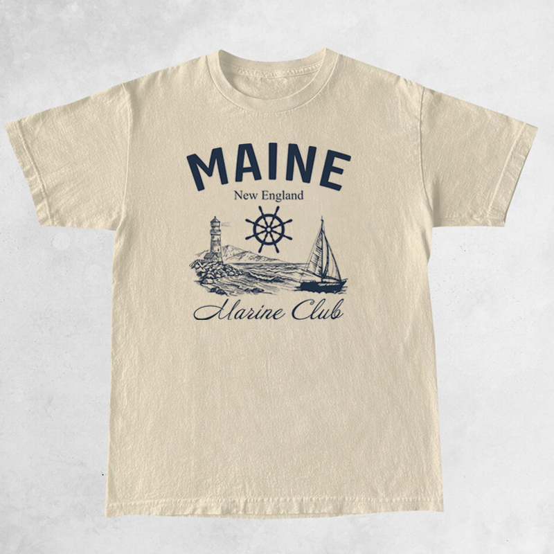 Maine Marine Club Vintage T-Sh - đánh giá và giá Vintage Yacht Fashion