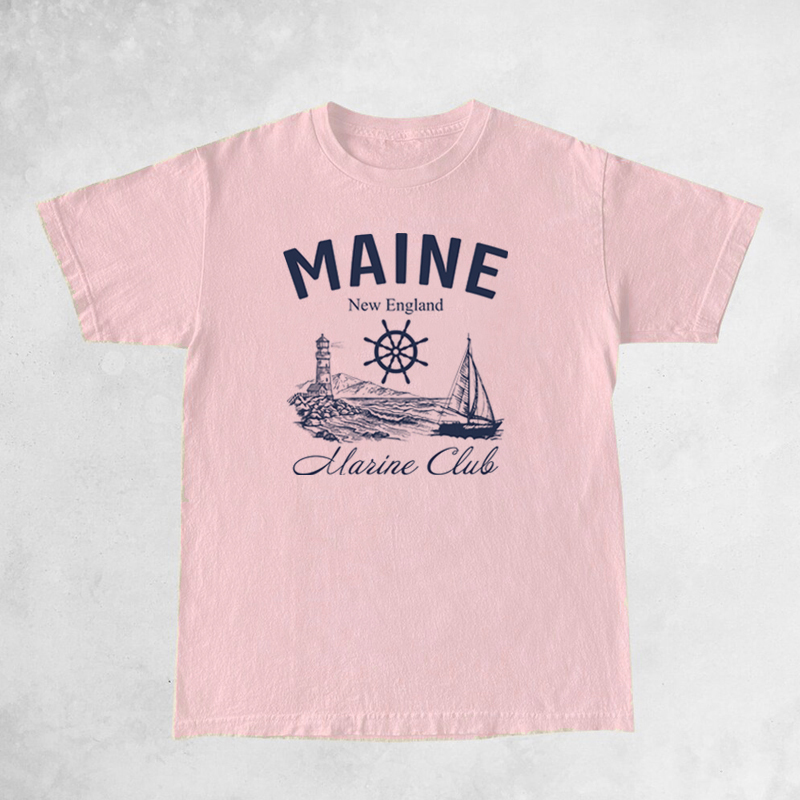 Maine Marine Club Vintage T-Sh - đánh giá và giá Vintage Yacht Fashion