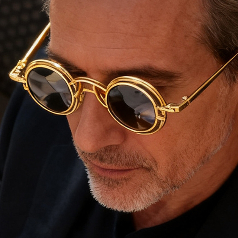 Metal Rotundity Punk Sunglasse - đánh giá và giá Vintage Fashion Vogue