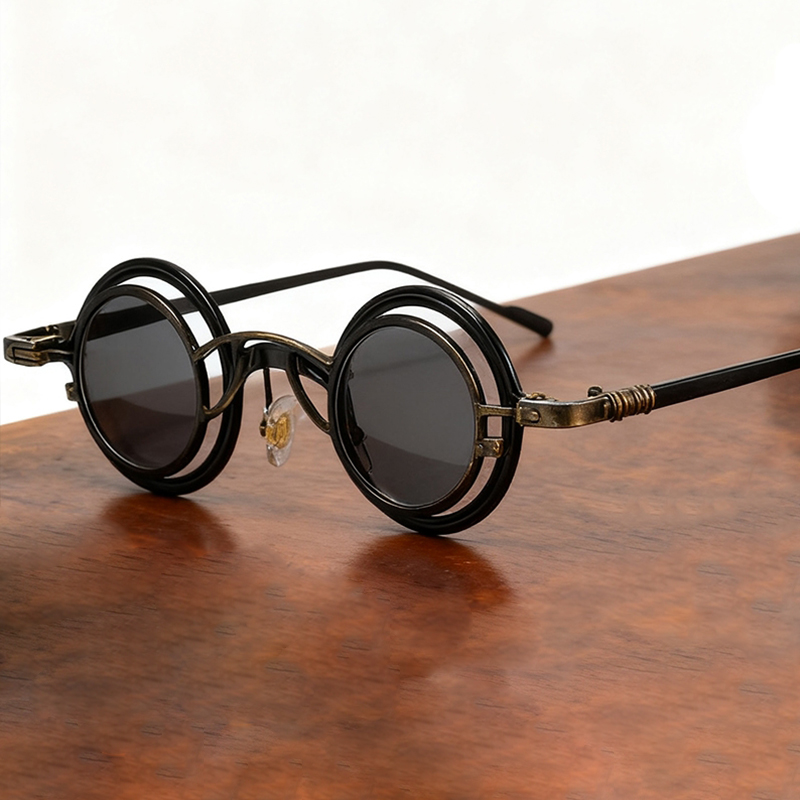Metal Rotundity Punk Sunglasse - đánh giá và giá Vintage Fashion Vogue