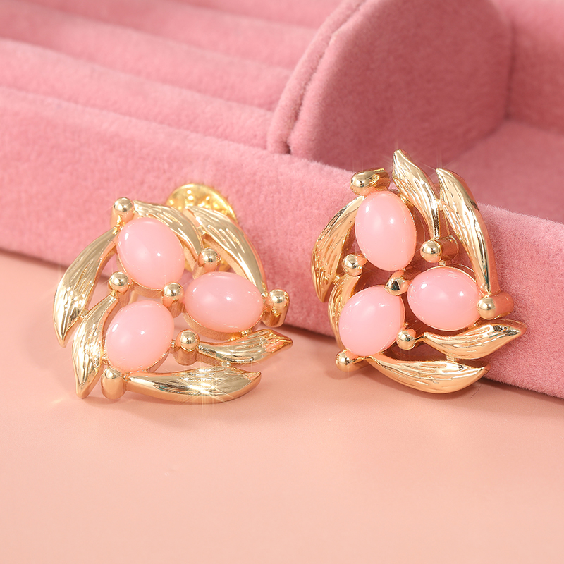 Vintage Inlay Pink Stone Flowe - đánh giá và giá Vintage Fashion Vogue