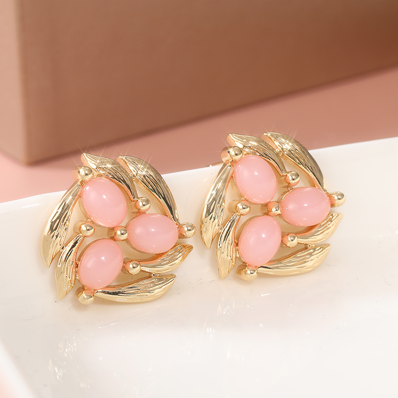 Vintage Inlay Pink Stone Flowe - đánh giá và giá Vintage Fashion Vogue