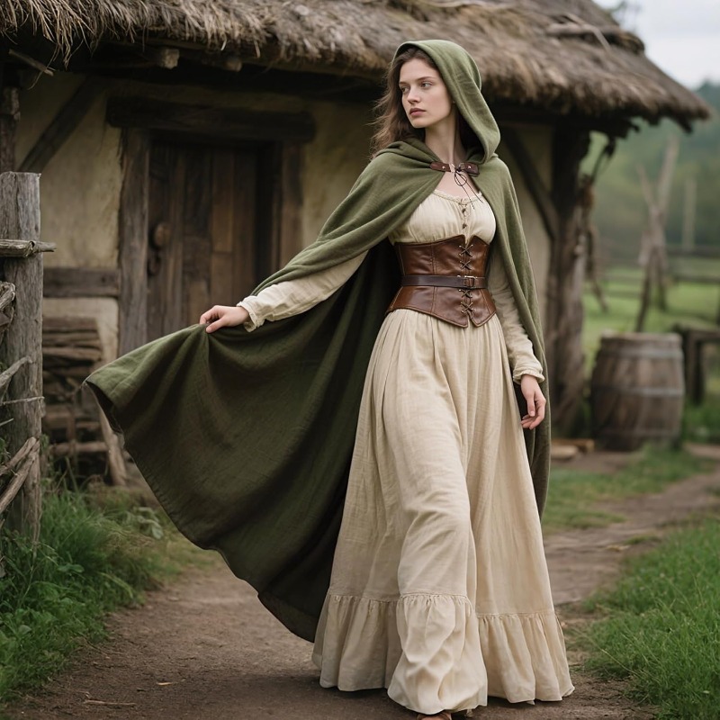 Adult Medieval Vintage Hooded  - đánh giá và giá Vintage Trench Coat