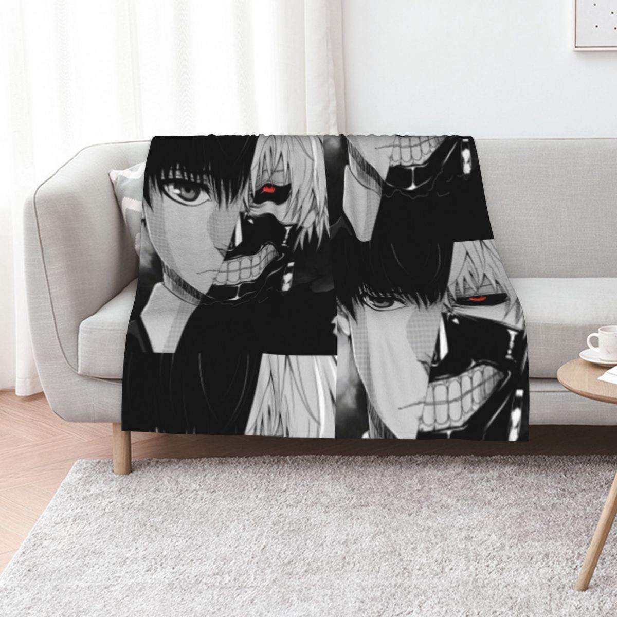 Ken Kaneki Throw Blanket Plaid - đánh giá và giá Vintage Ken Fashion