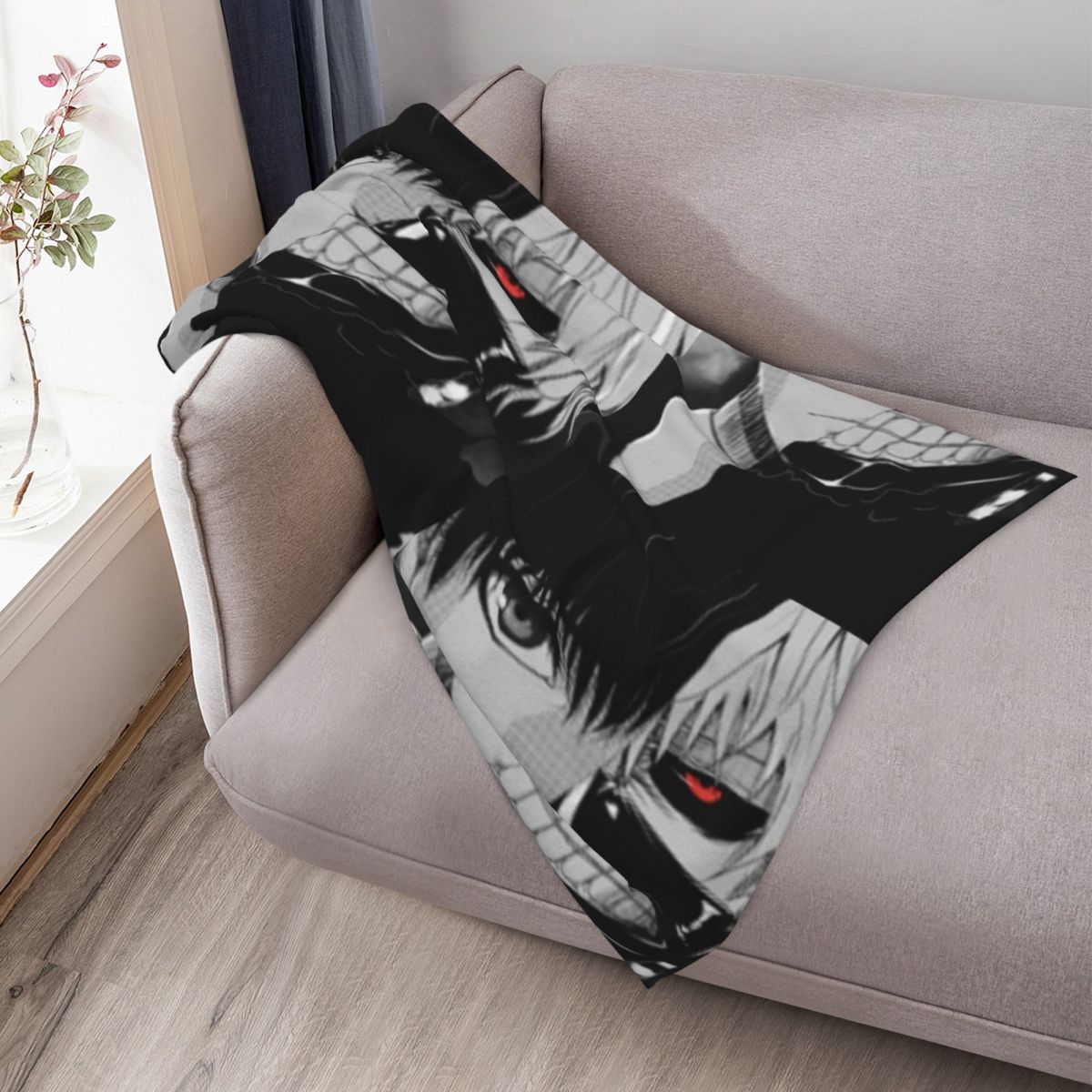 Ken Kaneki Throw Blanket Plaid - đánh giá và giá Vintage Ken Fashion