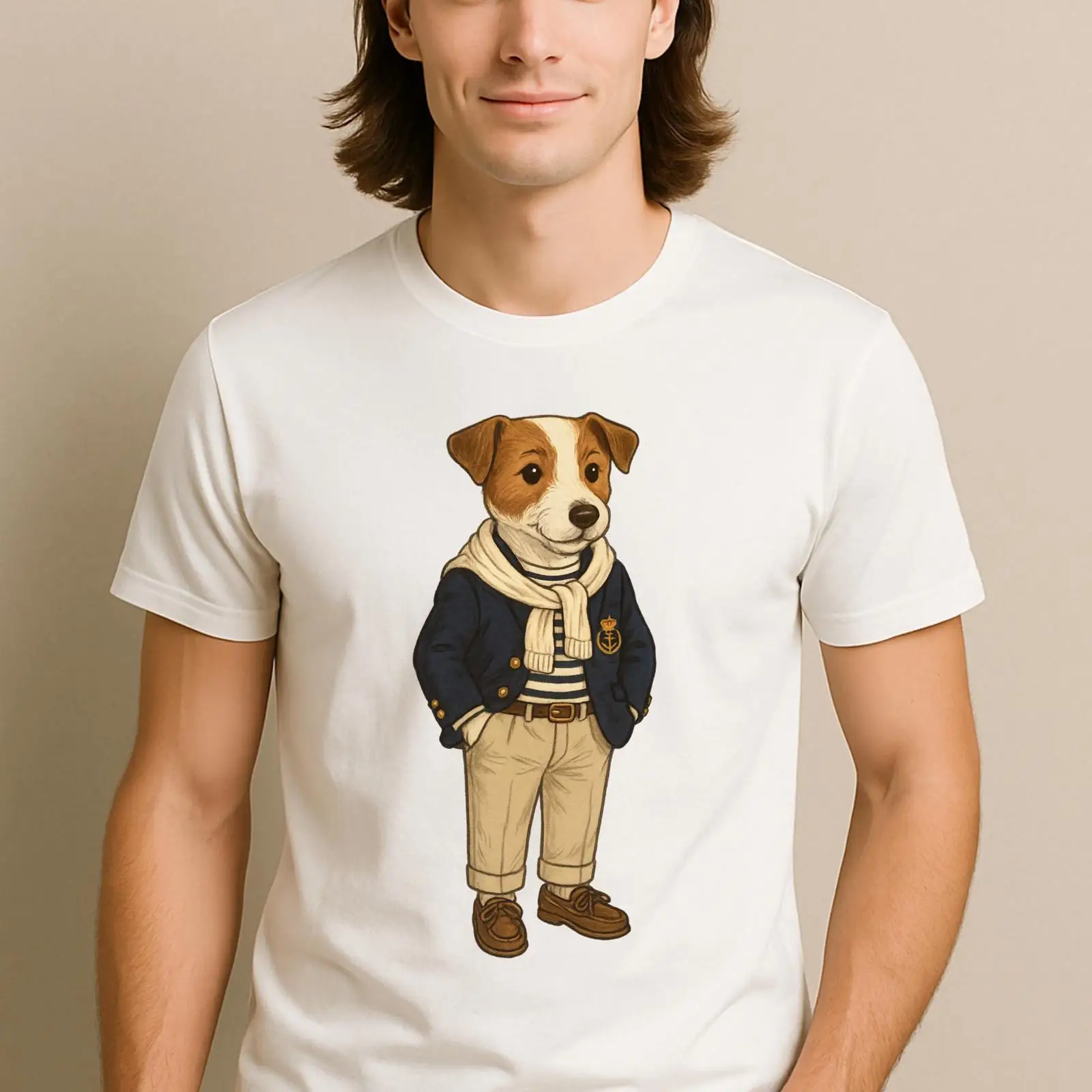 Preppy Jack Russell Terrier T  - đánh giá và giá Vintage Yacht Fashion